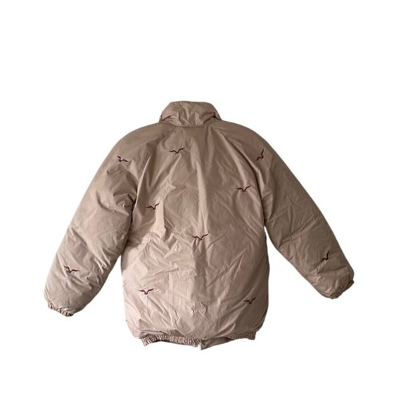 Vintage Jordache Puffer Down Jacket Duck & Fowl Feathers Embroidered Birds  XS - Picture 2 of 13